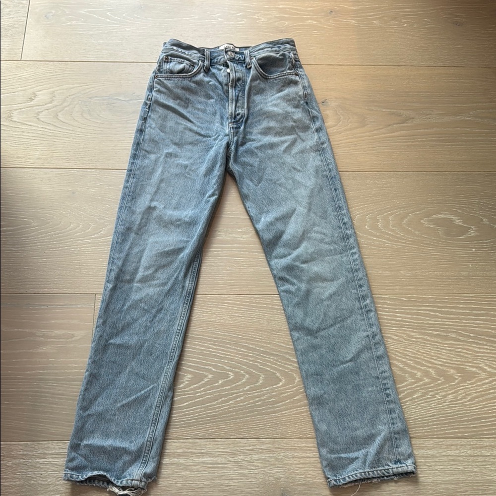 Agolde Women blue Straight Jeans